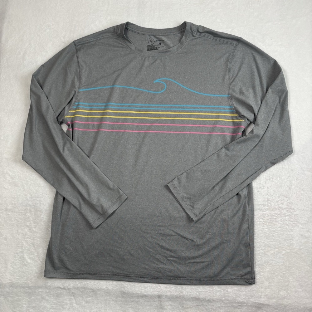 Burnside Grey UPF 30+ Protection Grey Long Sleeve Active‎ Top Shirt Men's XL